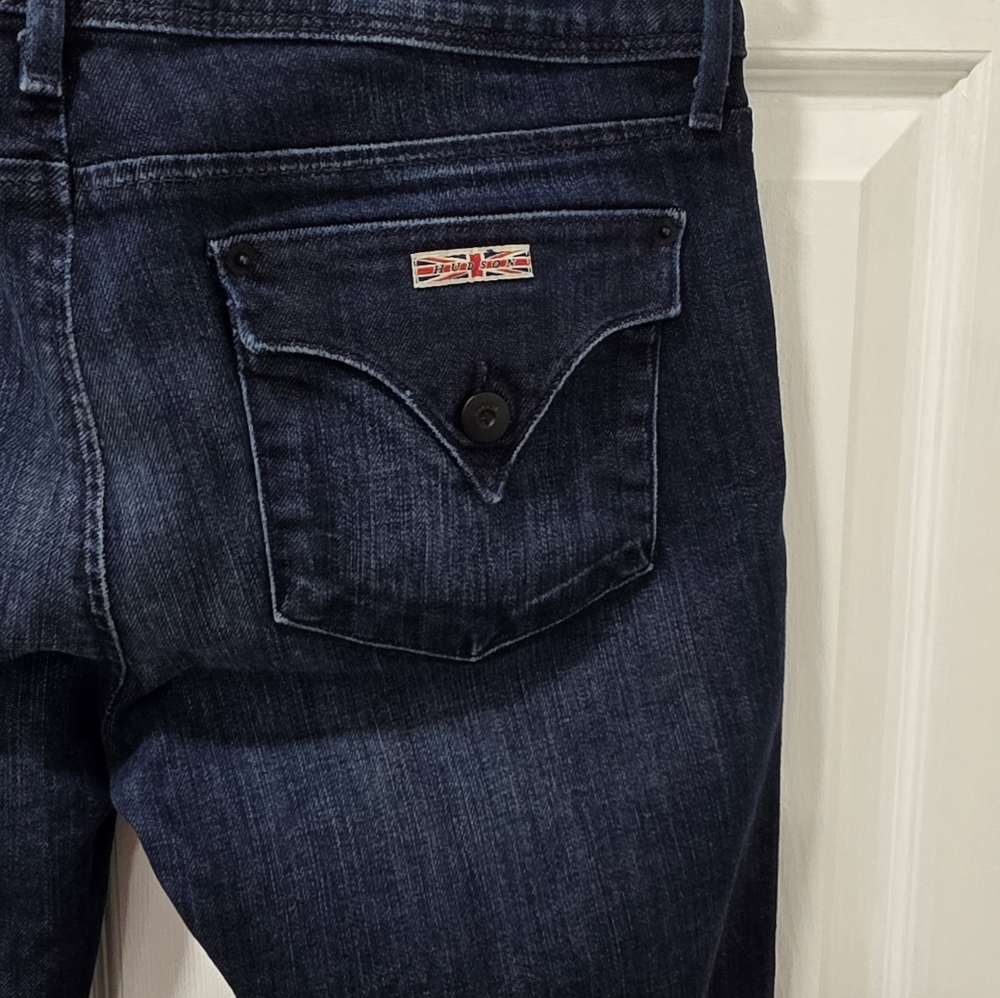 Hudson Beth Baby Jeans Mid Rise Dark Wash 31 - Picture 7 of 10